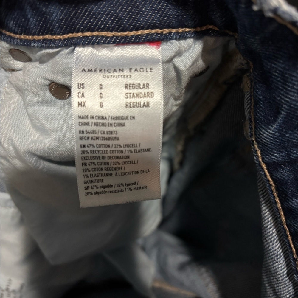 American Eagle Outfitters High Rise Blue Jeans - Picture 7 of 10